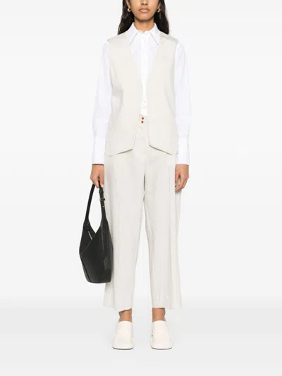 ALYSI ALYSI PINSTRIPE TROUSERS 