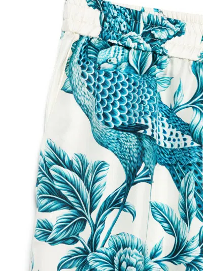 F.r.s For Restless Sleepers For Restless Sleepers Printed Silk Trousers