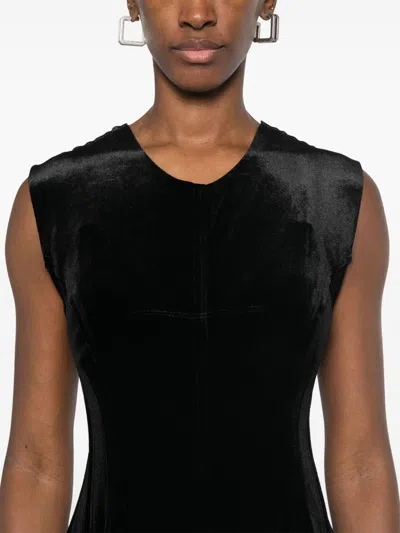 Norma Kamali Velvet Midi Dress