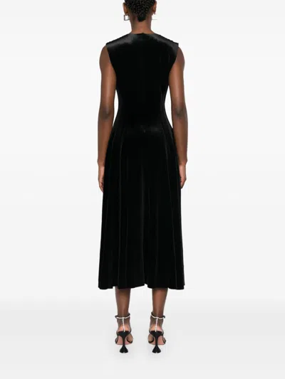 Norma Kamali Velvet Midi Dress