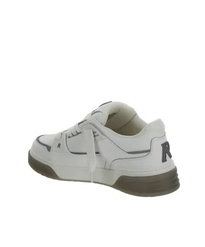 Represent Studio Leather Gradient Sole Sneakers In Gray