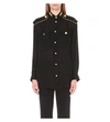 GIVENCHY Military silk-georgette shirt