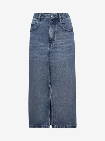 Isabel Marant Blue Tilauria Midi Denim Skirt