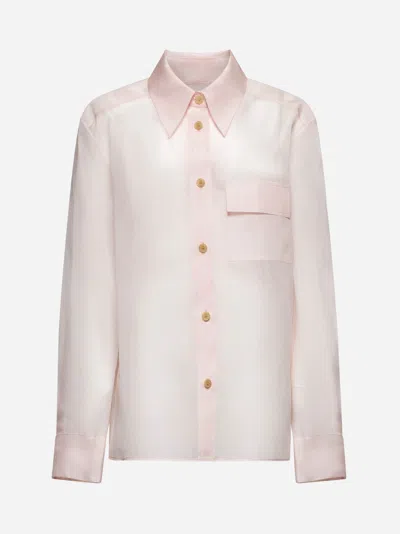Khaite Yatty Silk-organza Shirt