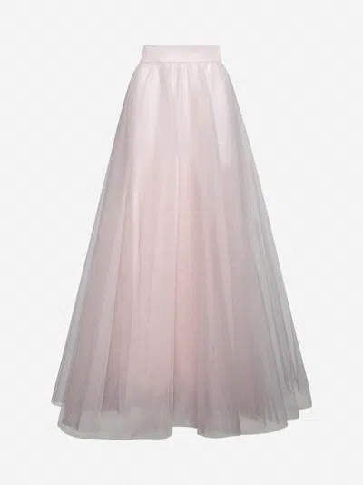 Zimmermann Gathered Tulle Maxi Skirt