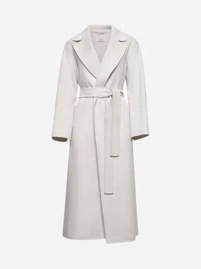 S Max Mara Pearl Grey Wool Paolore Coat