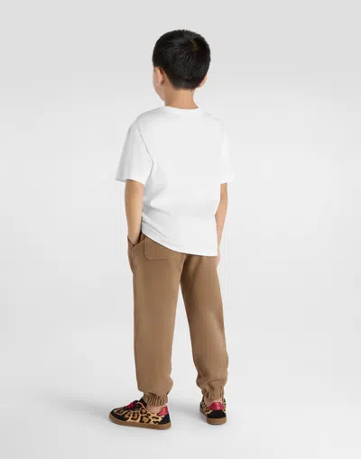 Dolce & Gabbana Jersey T-shirt With Dg Logo In White