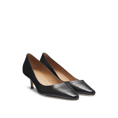 Hugo Boss Nappa-leather Pumps With 7cm Heel In Black