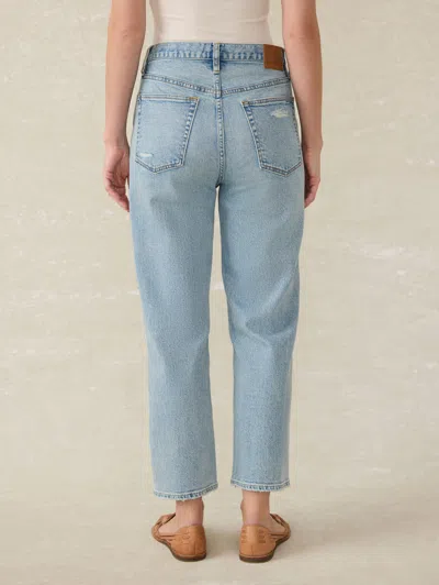 Faherty 90s Crop Patchwork Jean In Heirloom Indigo Wash