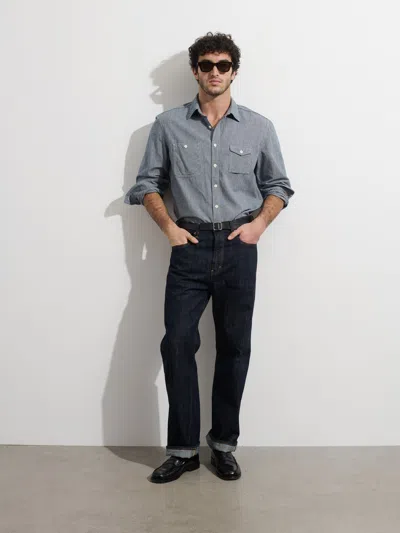 Alex Mill Omnigod X  Relaxed Straight In Raw Selvedge In Raw Indigo
