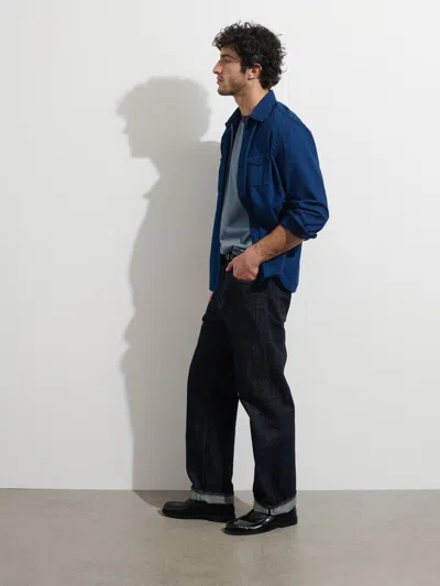 Alex Mill Omnigod X  Utility Shirt In Chambray