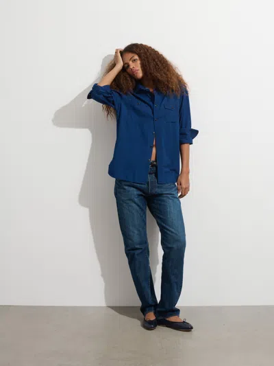 Alex Mill Omnigod X  Utility Shirt In Chambray