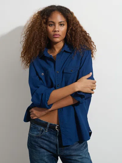 Alex Mill Omnigod X  Utility Shirt In Chambray