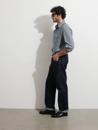 Alex Mill Omnigod X  Relaxed Straight In Raw Selvedge In Raw Indigo