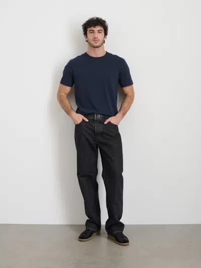 Alex Mill The Standard T-shirt In Slub Cotton In Navy