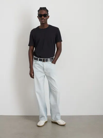 Alex Mill The Standard T-shirt In Slub Cotton In Black