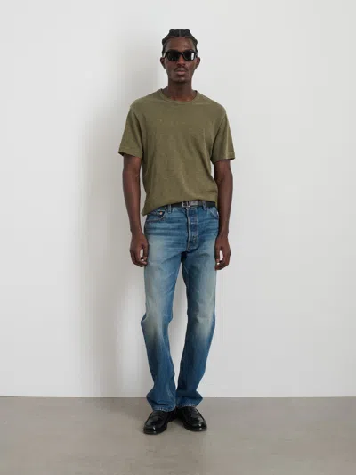 Alex Mill The Standard T-shirt In Slub Cotton In Olive Grey