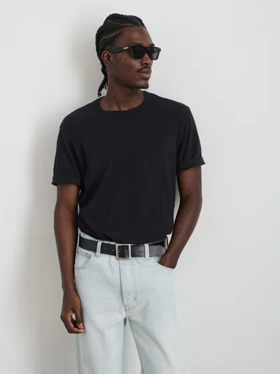 Alex Mill The Standard T-shirt In Slub Cotton In Black