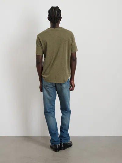 Alex Mill The Standard T-shirt In Slub Cotton In Olive Grey
