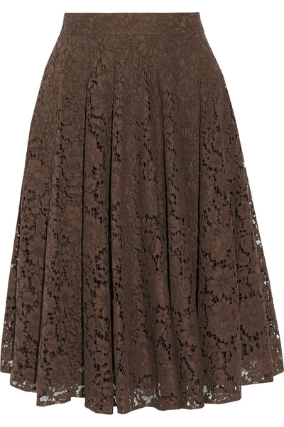 Dolce & Gabbana Cotton-blend Corded Lace Skirt