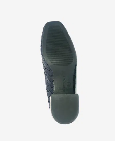 Kenneth Cole Birdie Woven Leather Pump In Black Woven Leather