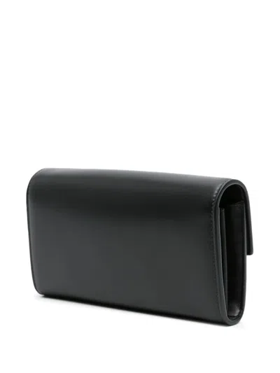 Balmain B-buzz Leather Chain Clutch