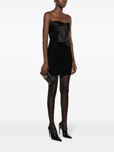 Balmain B-buzz Leather Chain Clutch