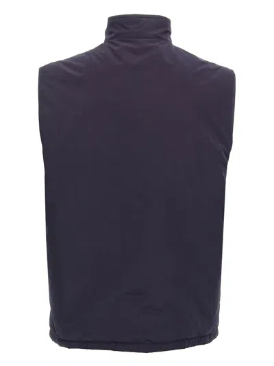 Brunello Cucinelli Water Resistant Nylon Vest In Blue