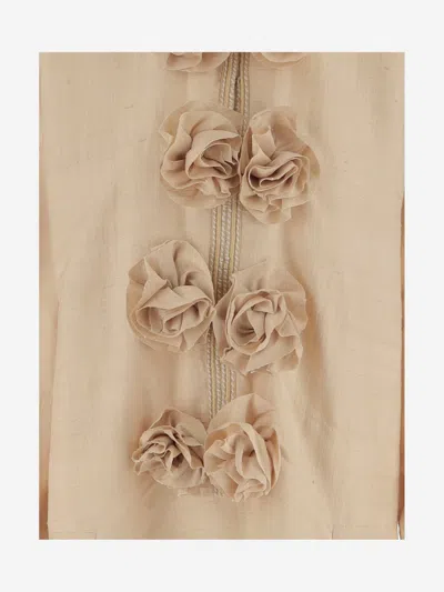 By Malene Birger Cicelia Rosette-detailed Silk Maxi Dress
