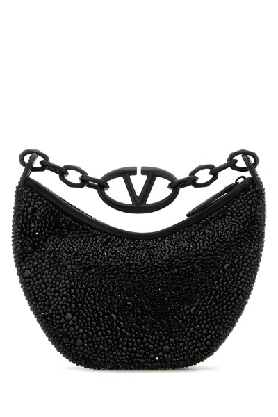 Valentino Women's Leather Hobo Vlogo Moon Handbag