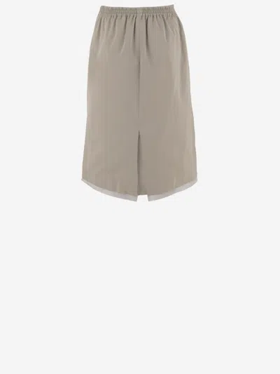 Carven Silk-blend Duchesse Skirt