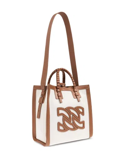 Casadei Women's Canvas And Leather Tote Bag