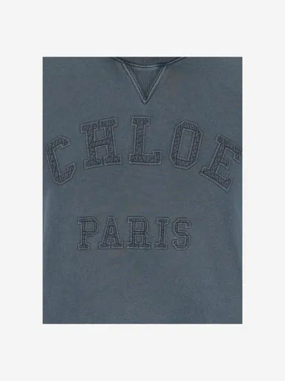 CHLOÉ CHLOÈ COTTON SWEATSHIRT WITH LOGO 