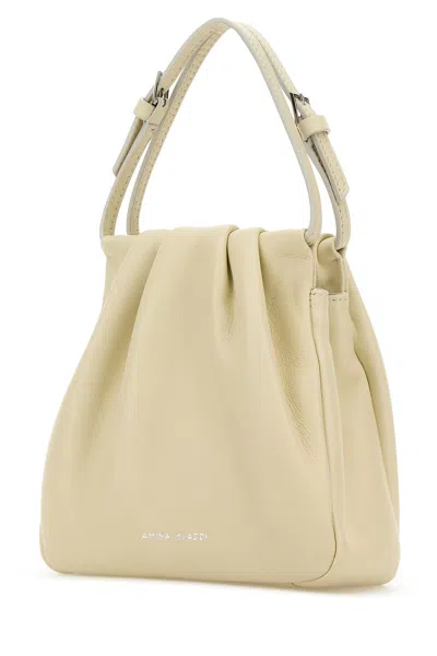 Amina Muaddi Iovry Nappa Leather Vittoria Crystal Handbag