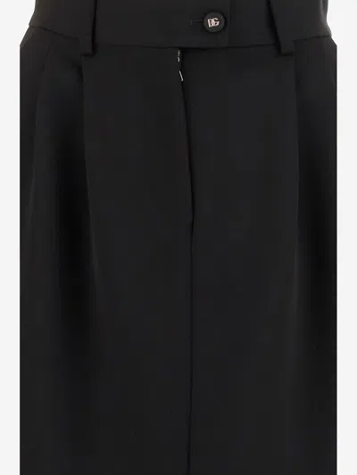 Dolce & Gabbana Wool Pencil Skirt Longuette