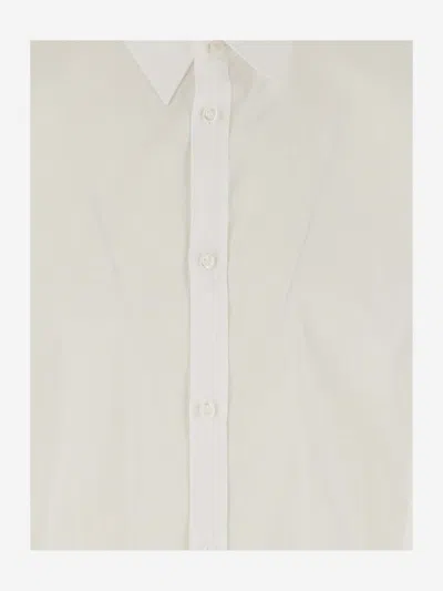Dsquared2 Stretch Cotton Shirt With Logo