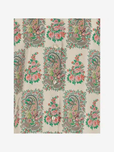 Etro Silk Shirt With Floral Print