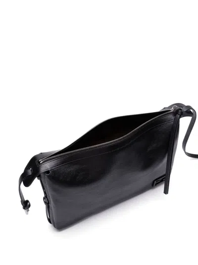 Fendi Women's Simplym Black Bag Embossed Logo