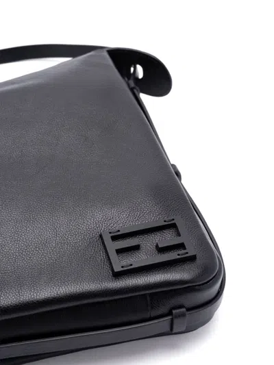 Fendi Women's Simplym Black Bag Embossed Logo