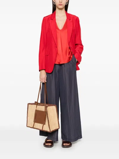 Forte Forte Silk Tank Top In Red
