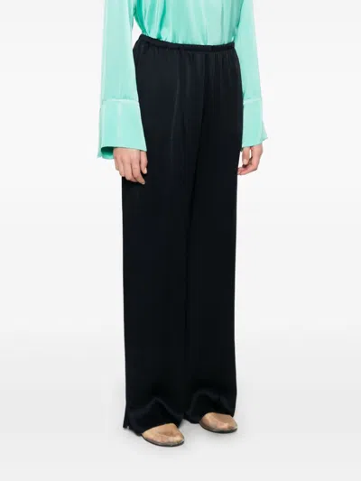 Forte Forte Dark Blue Straight Leg Trousers