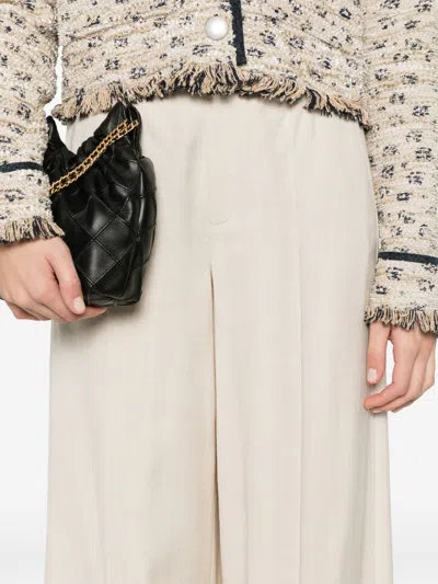 Forte Forte Viscose Wool Slub Flat Front Pants