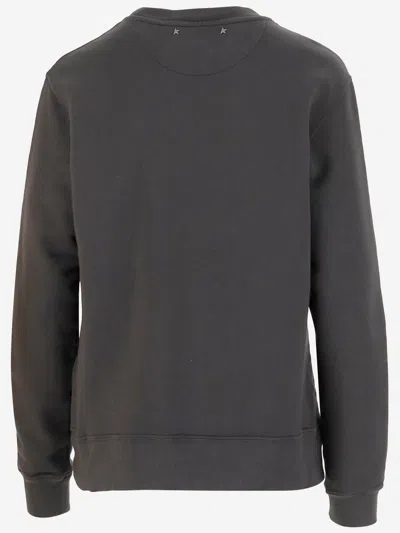 Golden Goose Cotton Sweatshirt With Applied Crystals