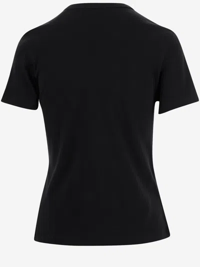 Helmut Lang Logo Embroidered Crew Neck Short Sleeve Top