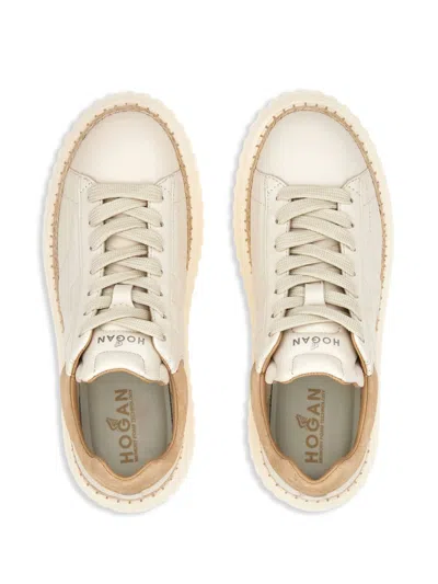Hogan Pre H Stripes Leather Sneakers