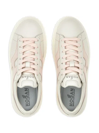 Hogan Pre H Stripes Leather Sneakers