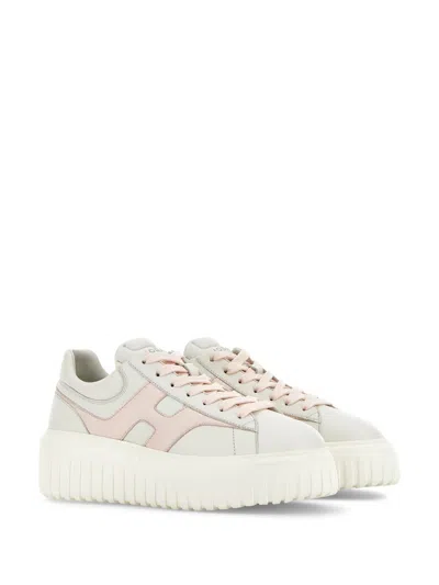 Hogan Pre H Stripes Leather Sneakers