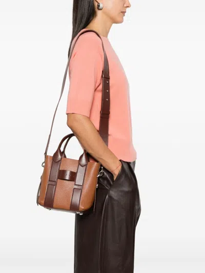 Hogan Pre Script Small Leather Tote Bag