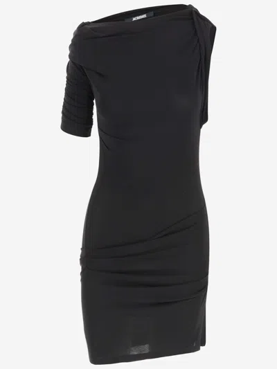 Jacquemus Drapeado Stretch Viscose Dress
