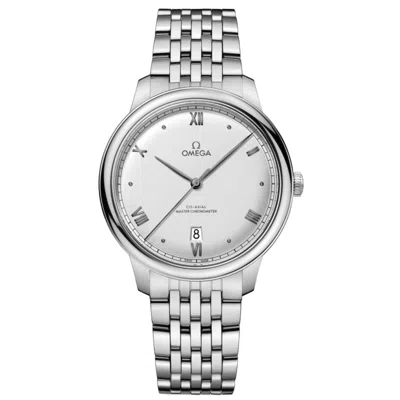 Shop Omega De Ville Prestige Co-axial Master Chronometer 40mm Automatic Silver Dial Steel Men's Watch 434.10.40